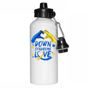 Awareness Down Right Perfect World Down Syndrome Day Gift Aluminum Water Bottle