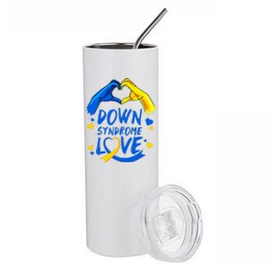 Awareness Down Right Perfect World Down Syndrome Day Gift Stainless Steel Tumbler