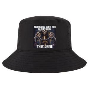 Alcoholics DonT Run They Drive Funny Cringe Hard Skeleton M Cool Comfort Performance Bucket Hat