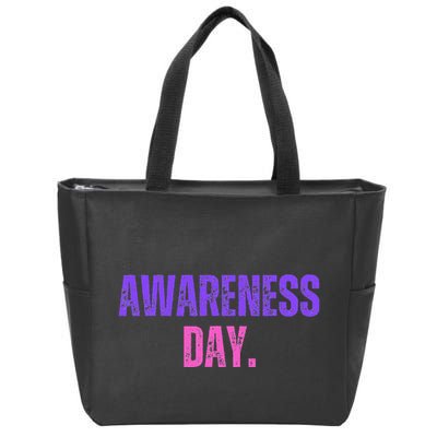 Awareness Day Reflection And Identity Cute Gifts People Zip Tote Bag