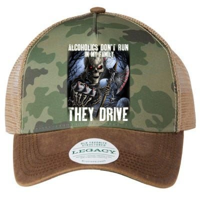 Alcoholics DonT Run In My Family They Drive Legacy Tie Dye Trucker Hat