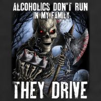 Alcoholics DonT Run In My Family They Drive Golf Towel
