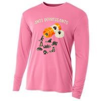 Anti Depressants Raccoon Cooling Performance Long Sleeve Crew