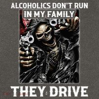 Alcoholics DonT Run In My Family They Drive Cotton Canvas Backpack