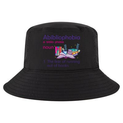 Abibliophobia Definition Reading Nerd Book Lovers Geek Gift Cool Comfort Performance Bucket Hat