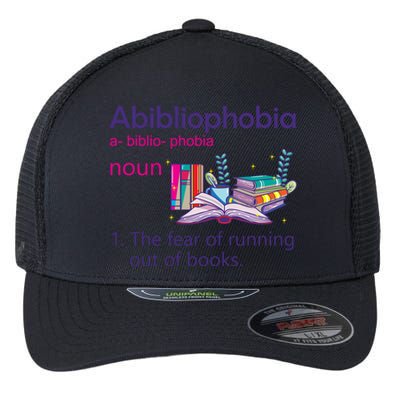 Abibliophobia Definition Reading Nerd Book Lovers Geek Gift Flexfit Unipanel Trucker Cap