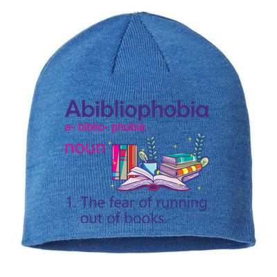 Abibliophobia Definition Reading Nerd Book Lovers Geek Gift Sustainable Beanie