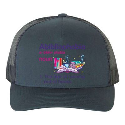 Abibliophobia Definition Reading Nerd Book Lovers Geek Gift Yupoong Adult 5-Panel Trucker Hat