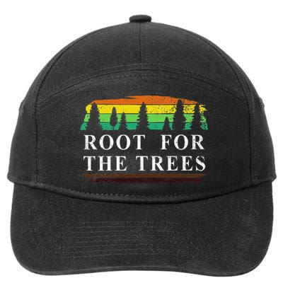 Arbor Day Root For The Trees Gift Women Love Trees 7-Panel Snapback Hat