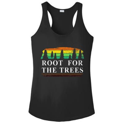 Arbor Day Root For The Trees Gift Women Love Trees Ladies PosiCharge Competitor Racerback Tank