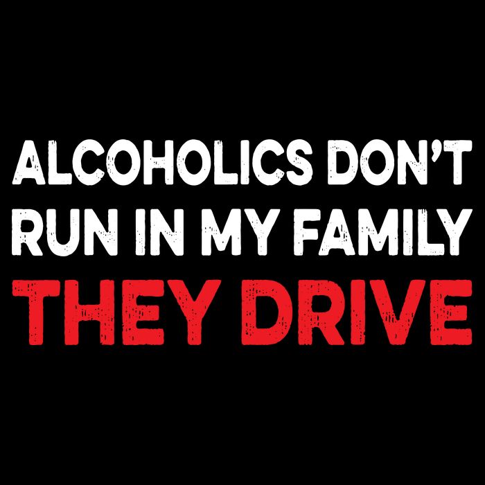 Alcoholics Dont Run In My Family They Drive Vintage Funny Baby Bodysuit