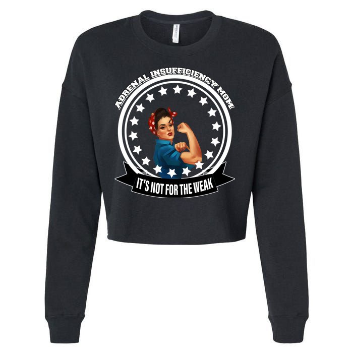 Adrenal Insufficiency Mom Cropped Pullover Crew
