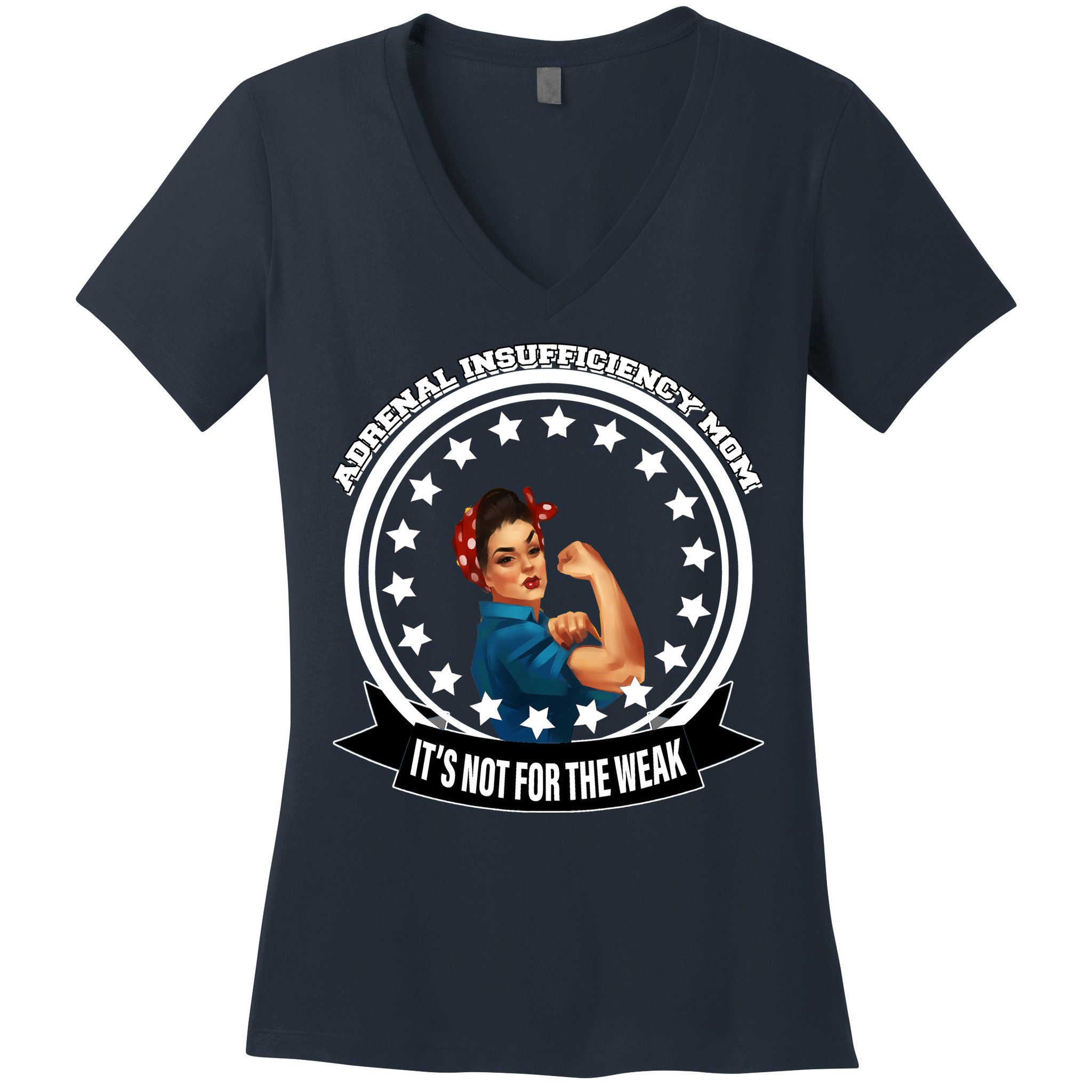 Adrenal Insufficiency Mom Women's V-Neck T-Shirt