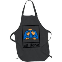All Done Sign Language Speech Pathology Aac Sped Teacher Apron
