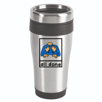 All Done Sign Language Speech Pathology Aac Sped Teacher 16oz Travel Tumbler
