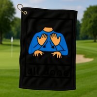 All Done Sign Language Speech Pathology Aac Sped Teacher Golf Towel