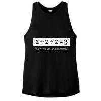 Addition Division Subtraction Equals Math Learning Ability Ladies PosiCharge Tri-Blend Wicking Tank
