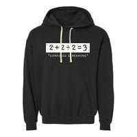 Addition Division Subtraction Equals Math Learning Ability Garment-Dyed Fleece Hoodie