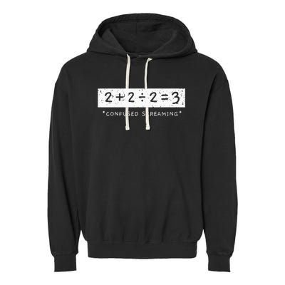 Addition Division Subtraction Equals Math Learning Ability Garment-Dyed Fleece Hoodie