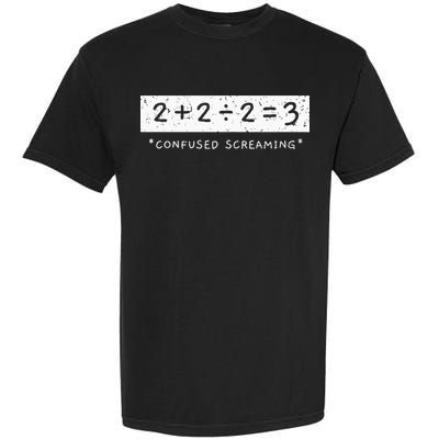 Addition Division Subtraction Equals Math Learning Ability Garment-Dyed Heavyweight T-Shirt