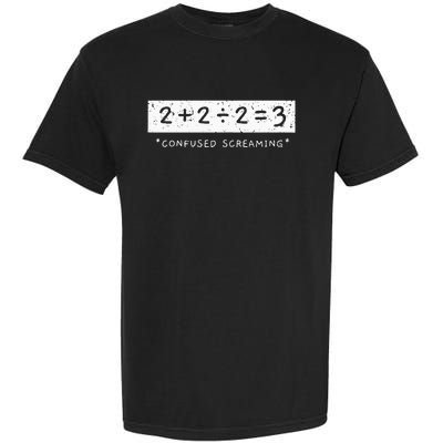 Addition Division Subtraction Equals Math Learning Ability Garment-Dyed Heavyweight T-Shirt