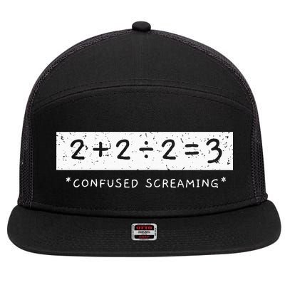 Addition Division Subtraction Equals Math Learning Ability 7 Panel Mesh Trucker Snapback Hat