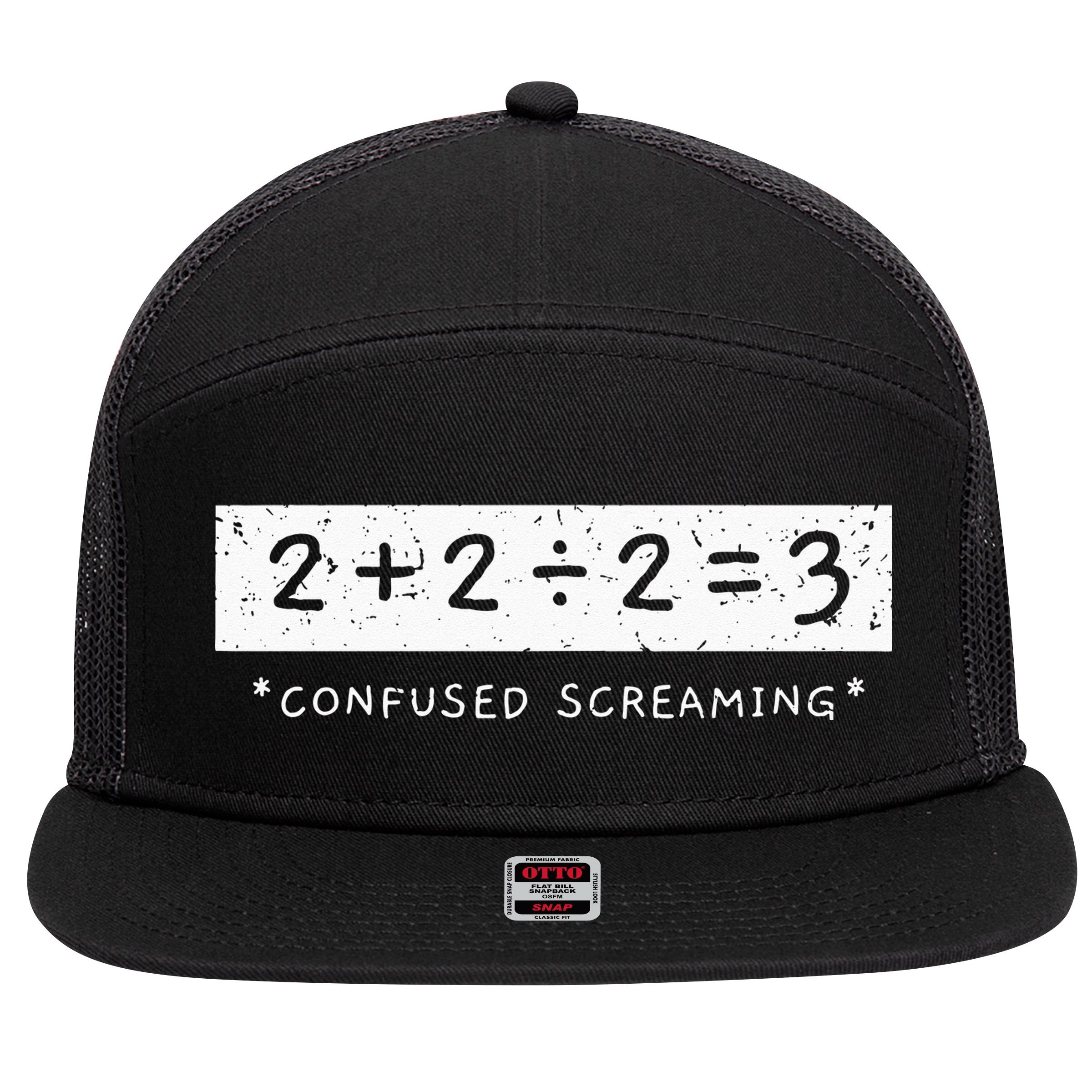 Addition Division Subtraction Equals Math Learning Ability 7 Panel Mesh Trucker Snapback Hat