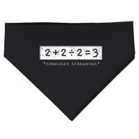 Addition Division Subtraction Equals Math Learning Ability USA-Made Doggie Bandana