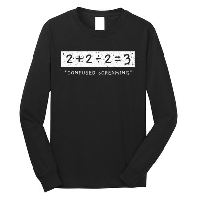 Addition Division Subtraction Equals Math Learning Ability Long Sleeve Shirt