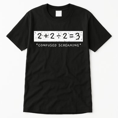 Addition Division Subtraction Equals Math Learning Ability Tall T-Shirt