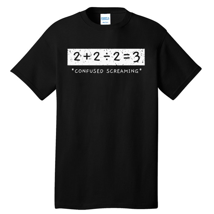 Addition Division Subtraction Equals Math Learning Ability Tall T-Shirt