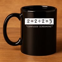 Addition Division Subtraction Equals Math Learning Ability 11oz C Handle Ceramic Mug