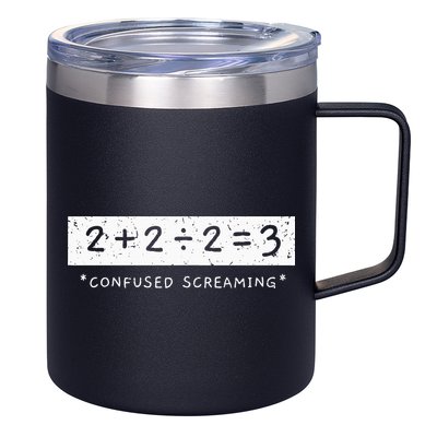 Addition Division Subtraction Equals Math Learning Ability 12oz Stainless Steel Coffee Mug