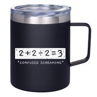 Addition Division Subtraction Equals Math Learning Ability 12oz Stainless Steel Coffee Mug