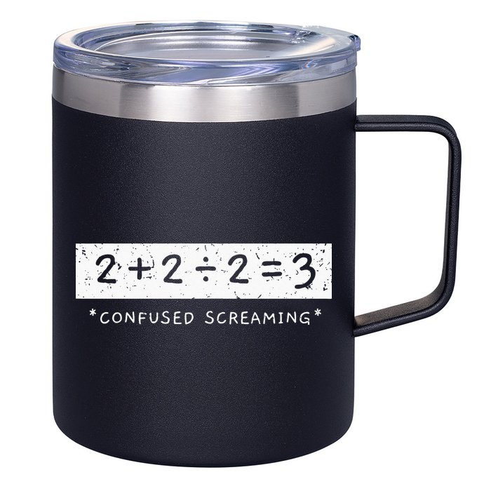 Addition Division Subtraction Equals Math Learning Ability 12oz Stainless Steel Coffee Mug