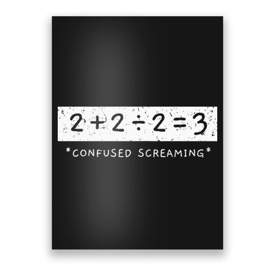 Addition Division Subtraction Equals Math Learning Ability Poster
