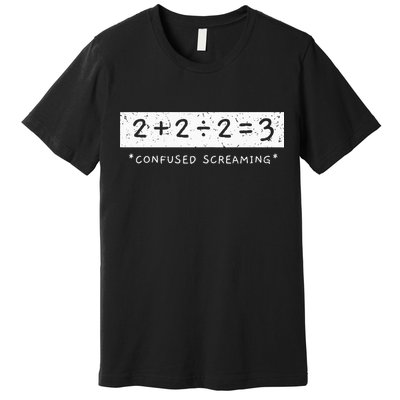 Addition Division Subtraction Equals Math Learning Ability Premium T-Shirt