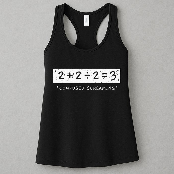 Addition Division Subtraction Equals Math Learning Ability Womens Tank Top
