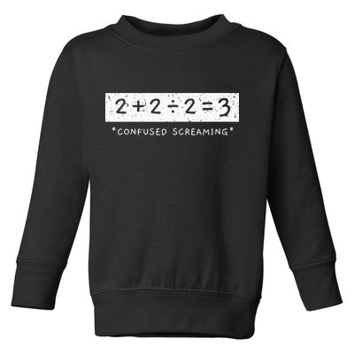 Addition Division Subtraction Equals Math Learning Ability Toddler Sweatshirt