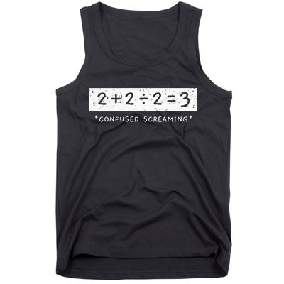 Addition Division Subtraction Equals Math Learning Ability Tank Top
