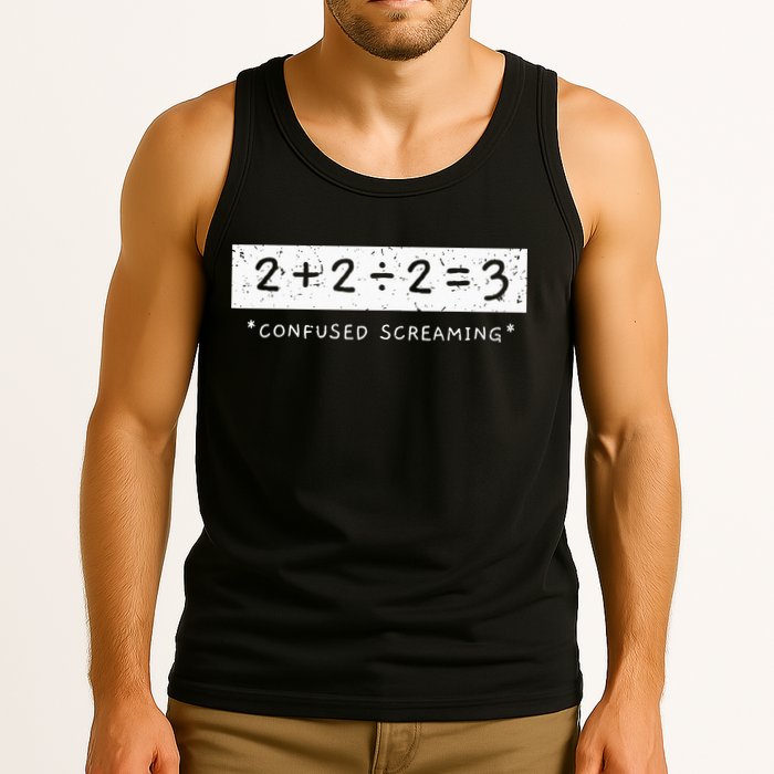 Addition Division Subtraction Equals Math Learning Ability Tank Top