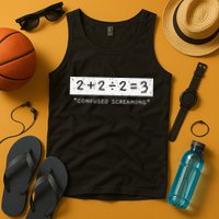 Addition Division Subtraction Equals Math Learning Ability Tank Top