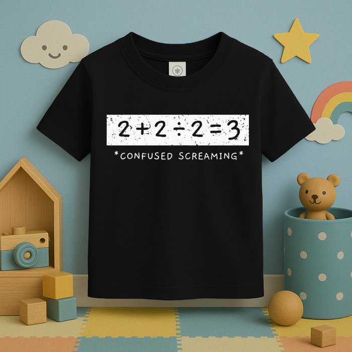 Addition Division Subtraction Equals Math Learning Ability Toddler T-Shirt