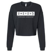 Addition Division Subtraction Equals Math Learning Ability Cropped Pullover Crew