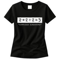 Addition Division Subtraction Equals Math Learning Ability Womens T-Shirt
