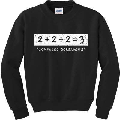 Addition Division Subtraction Equals Math Learning Ability Kids Sweatshirt
