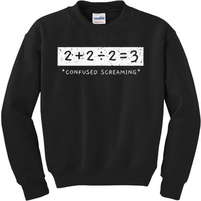 Addition Division Subtraction Equals Math Learning Ability Kids Sweatshirt