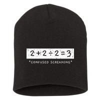 Addition Division Subtraction Equals Math Learning Ability Short Acrylic Beanie