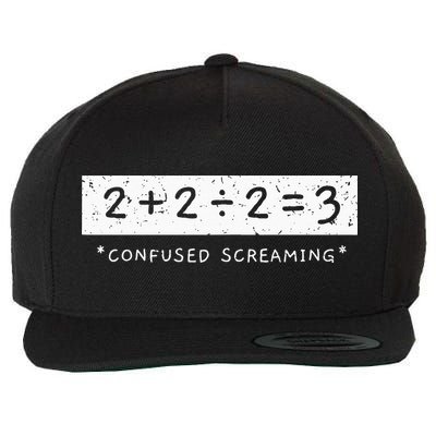 Addition Division Subtraction Equals Math Learning Ability Wool Snapback Cap