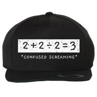 Addition Division Subtraction Equals Math Learning Ability Wool Snapback Cap